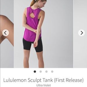 Sz 8 Lululemon Sculpt Tank in Ultra Violet